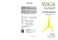 Download Kursangebot und Preisübersicht April 2013 - yoga stuttgart