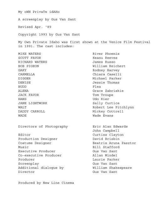 View Script Movies Scripts Net