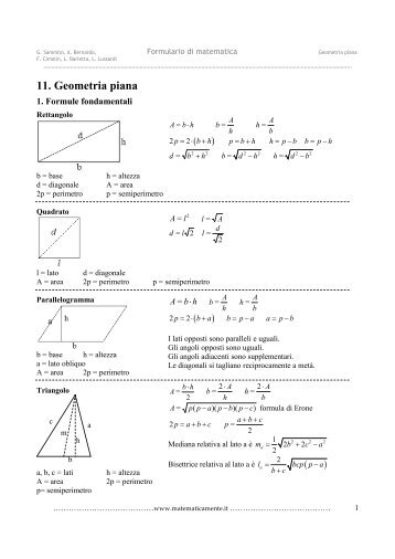 11. Geometria piana - Matematicamente.it