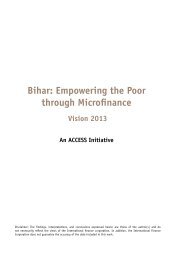 Vision Document Bihar - Microfinance India Summit
