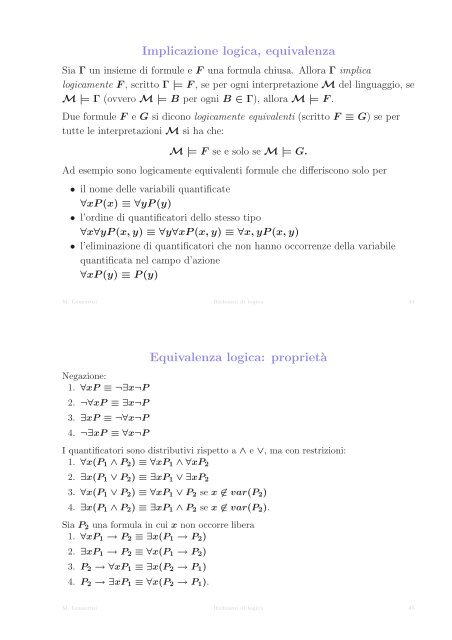 Complessit`a Logica del primo ordine