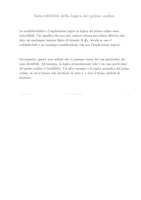 Complessit`a Logica del primo ordine