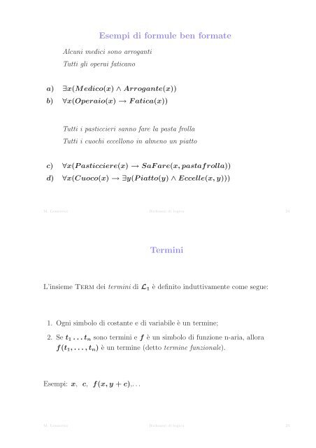 Complessit`a Logica del primo ordine