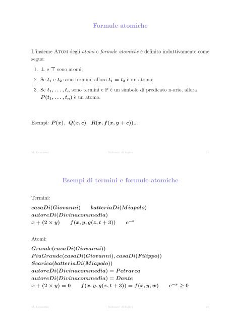 Complessit`a Logica del primo ordine