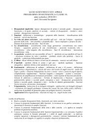 LICEO SCIENTIFICO XXV APRILE PROGRAMMA DI MATEMATICA ...