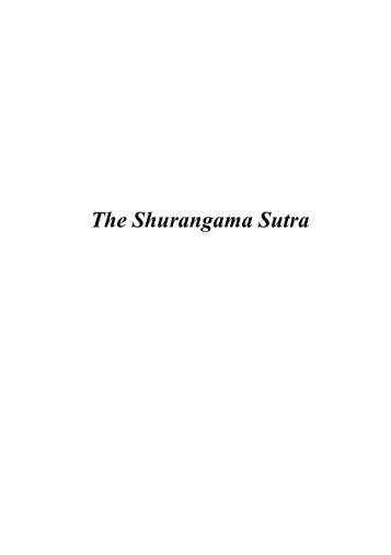 The Shurangama Sutra Volume Eight - San Francisco State University