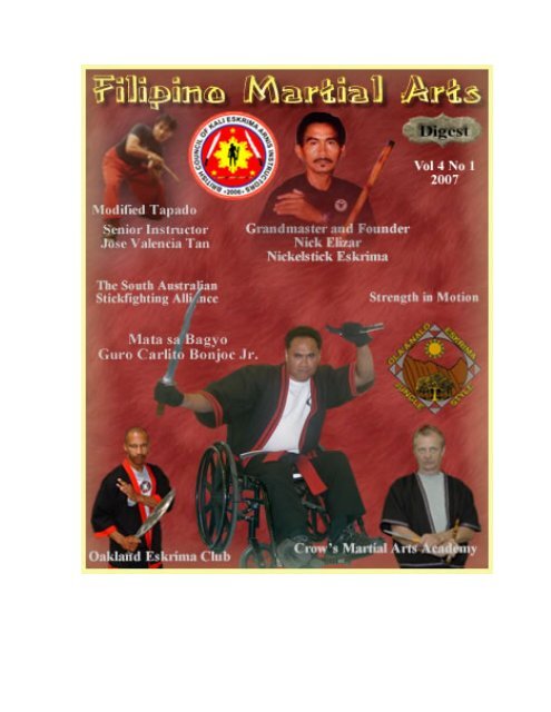 Large group of students practice filipino eskrima arnis stick