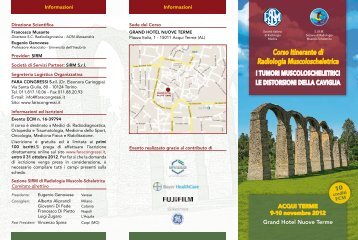Corso Itinerante di Radiologia Muscoloscheletrica - FARA ...