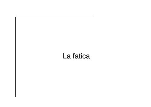 La fatica - I blog di Unica