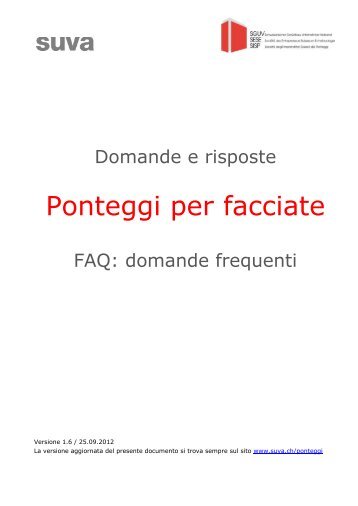 Ponteggi per facciate - SGUV