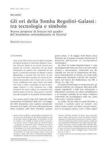 Gli ori della Tomba Regolini-Galassi - Virtual reconstruction of ...