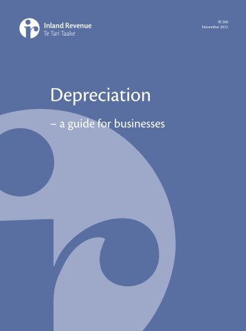 Depreciation - Inland Revenue Department