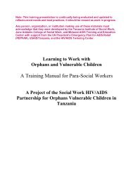 PSW Training Manual - HIV/AIDS Twinning Center