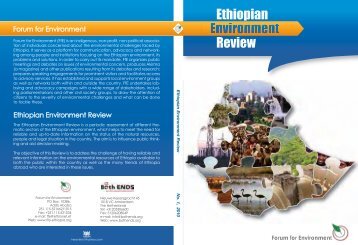 Forum for Environment - Ethiopian Civil Society Network on Climate ...