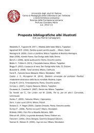 Proposta bibliografiche albi illustrati - Scienze della Formazione ...