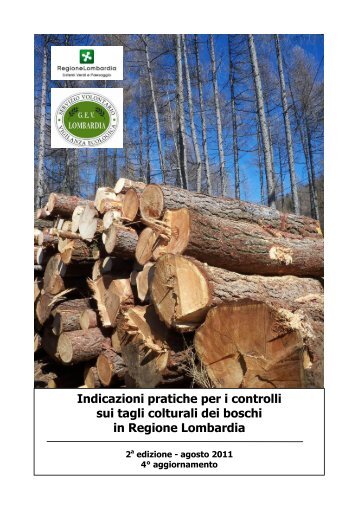 Indicazioni pratiche per i controlli sui tagli colturali dei boschi in ...