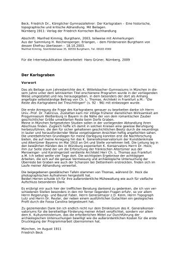 der karlsgraben 1911 abschrift (pdf) - HANS GRUENER