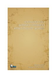 Catálogo do acervo literário Arno Philipp - URI - Universidade ...