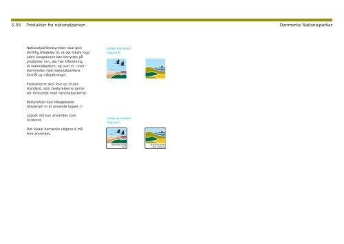Designmanual for Danmarks Nationalparker - Naturstyrelsen