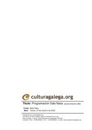 Programación Sala Nasa (outubro-decembro ... - Culturagalega.org