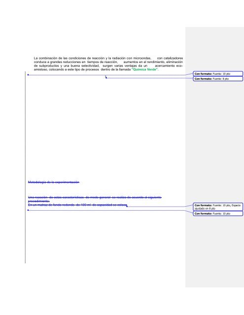 Contribución de las microondas en el desarrollo de la química verde ...