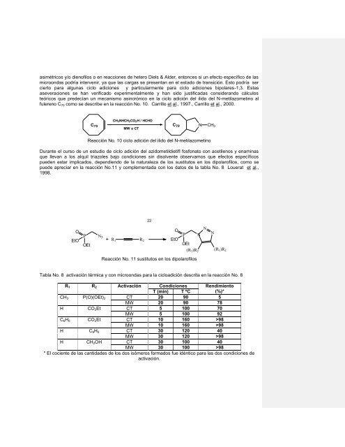 Contribución de las microondas en el desarrollo de la química verde ...