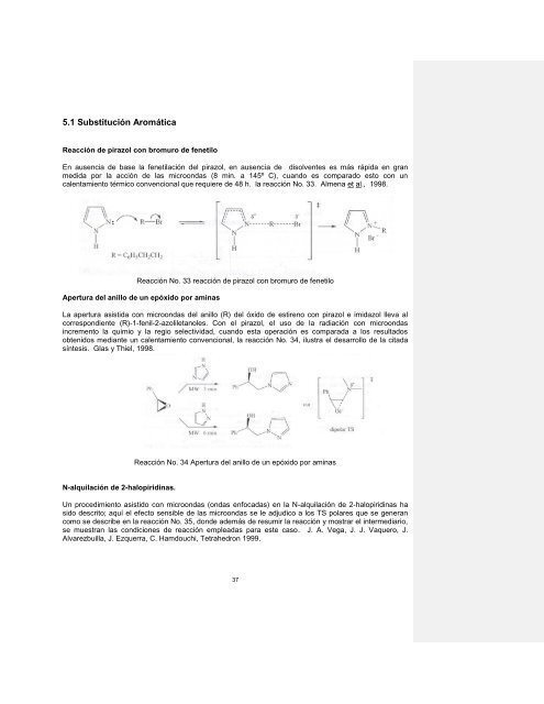 Contribución de las microondas en el desarrollo de la química verde ...