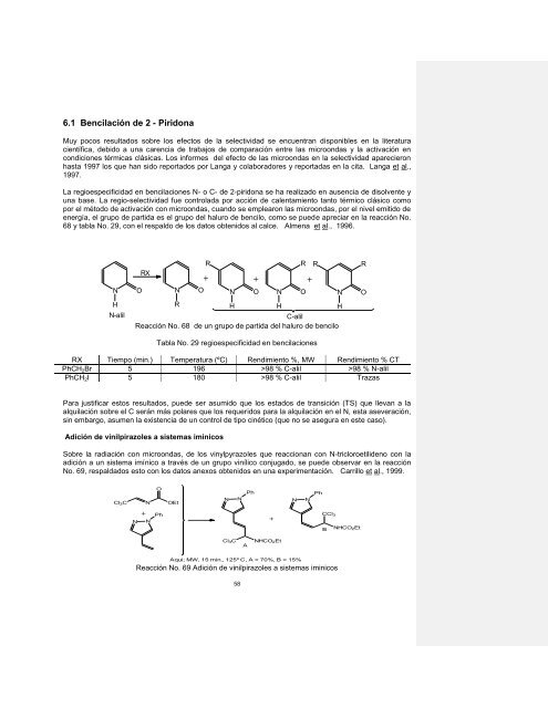 Contribución de las microondas en el desarrollo de la química verde ...