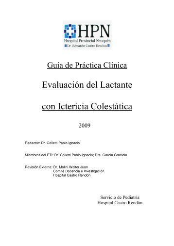 Evaluación del Lactante con Ictericia Colestática - Gobierno de la ...
