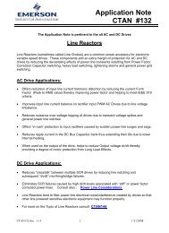 Application Note CTAN #132 - Emerson Industrial Automation