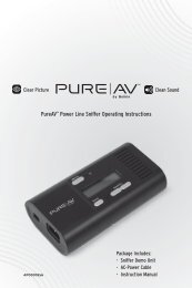 PureAV™ Power Line Sniffer Operating Instructions - Belkin