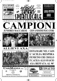 SPORTLOCALE 1169 - prima pagina