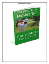 Understanding And Enjoying Golf