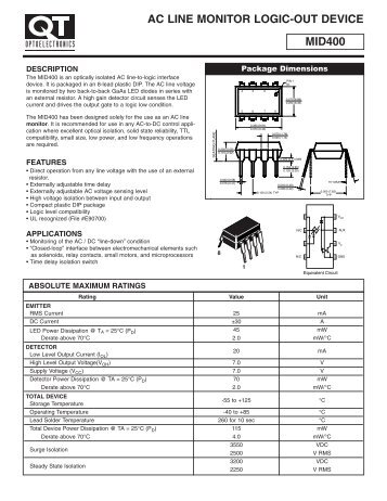 AC LINE MONITOR LOGIC-OUT DEVICE MID400 - ClassicCMP