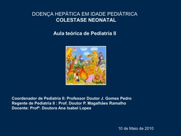 DOENÇA HEPÁTICA EM IDADE PEDIÁTRICA ... - AEFML