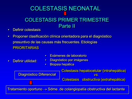 diagnostico diferencial de las colestasis neonatales - aaeeh