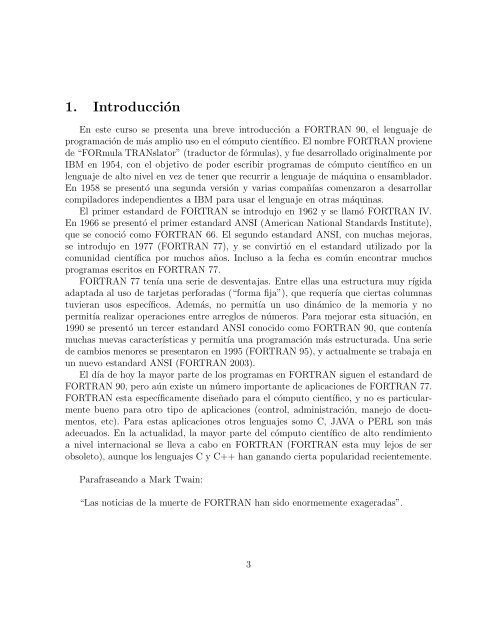 Introducción a FORTRAN