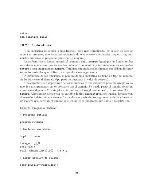 Introducción a FORTRAN