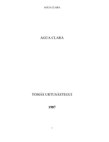 OBRAS/AGUA CLARA.pdf - Tomás Urtusástegui