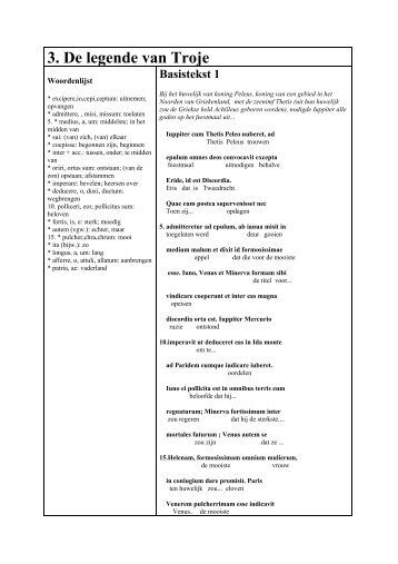 LES 3: alleen de tekst als pdfdocument - latijn leren 1