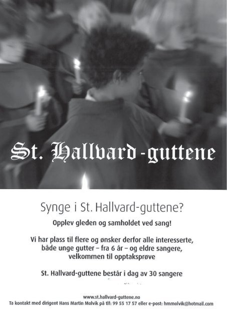 HALLVARDSVAKA Nr. 3/10 - St Hallvard menighet - Den katolske ...