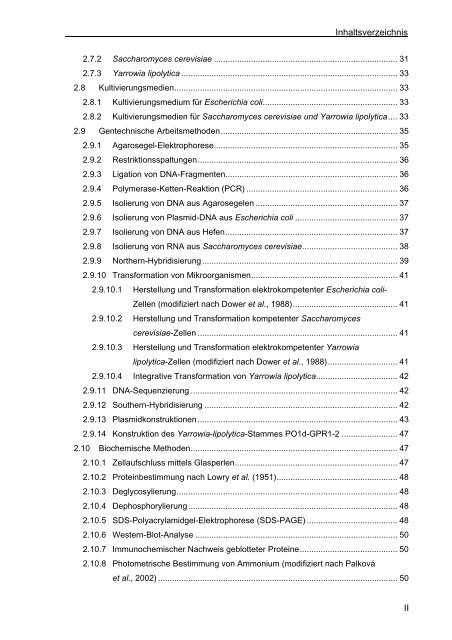 Funktionelle Analyse von Proteinen der Gpr1/Fun34/yaaH ...