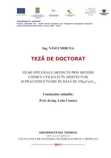 TEZĂ DE DOCTORAT - Universitatea Tehnică