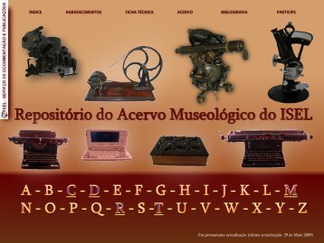 Repositório do Acervo museológico do Isel