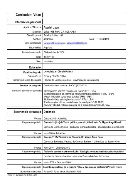 CV Juan Acerbi.pdf - cidac - Universidad de Buenos Aires