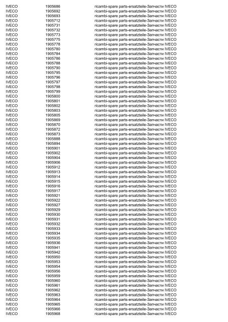 LEMA VS OEM con listini -- excel - Lema-parts.it