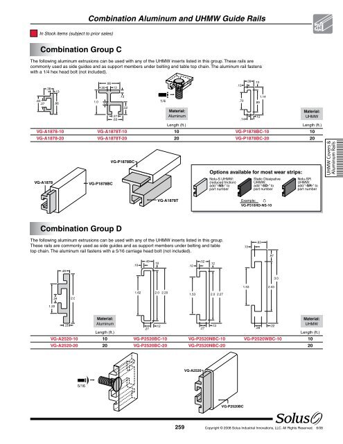 Valu Guide R Profile Wear Strips - Claremont Polymer Shapes