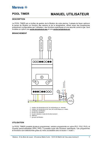 pool timer manuel utilisateur - Mareva