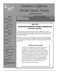 Southern California Orchid Species Society - Fascination of Orchids