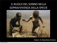 il ruolo del sonno nella sopravvivenza della specie - ipnosi ...